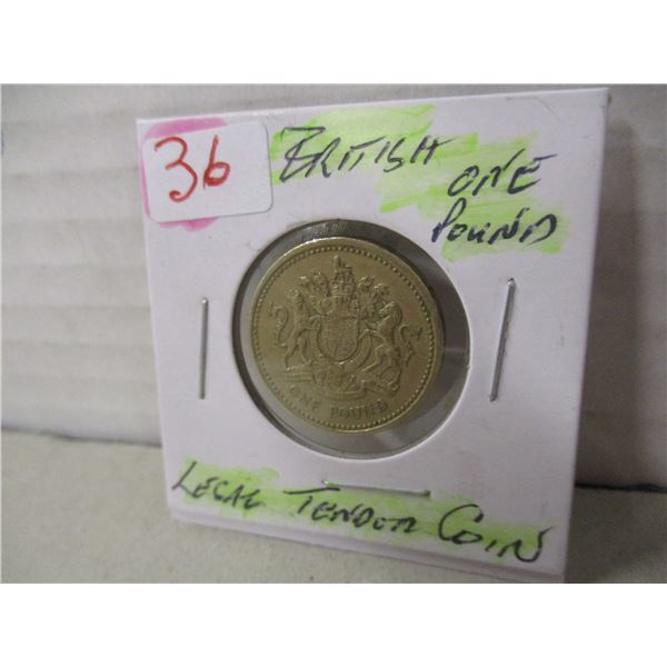 BRITISH ONE POUND LEGAL TENDER COIN