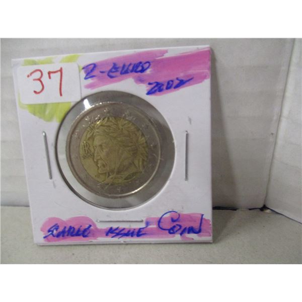 2002 SCARCE ISSUE 2 EURO COIN