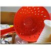 Image 5 : BOX C/W CANDLES, VASES, STRAINER, MISC