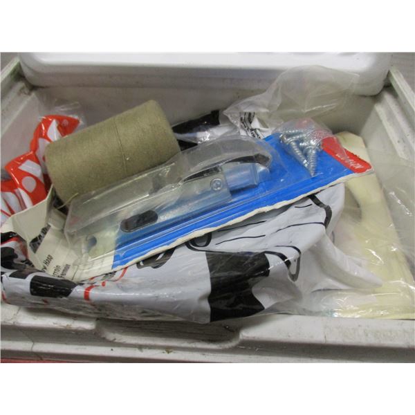 COOLER C/W MISC ITEMS