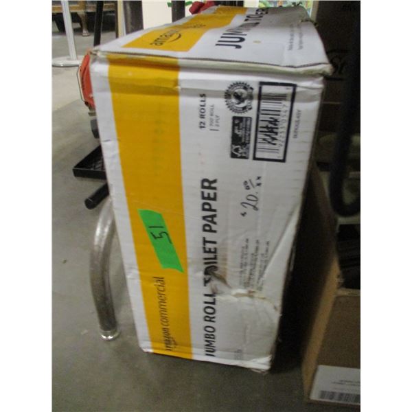 BOX C/W 12 JUMBO ROLLS OF TOILET TISSUE