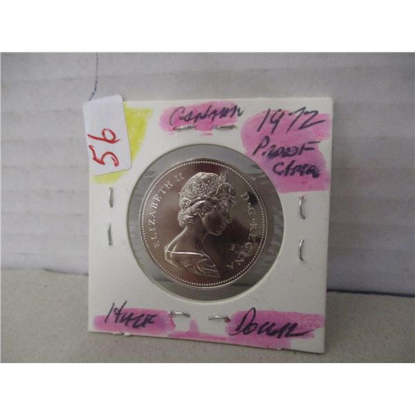 1972 PROOF CAMEO CANADA HALF DOLLAR