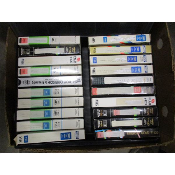 SEIZURE (AS IS):  BOX C/W ASSORTED VHS TAPES