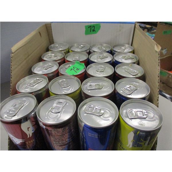 FREIGHT DAMAGE (AS IS):  ASSORTED RED BULL DRINKS (20 CANS) - BOX