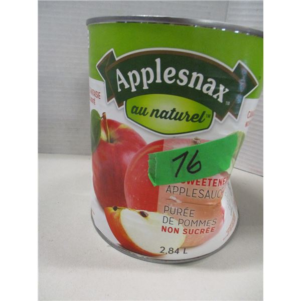 FREIGHT DAMAGE (AS IS):  APPLE SAUCE (2.84L) - CAN