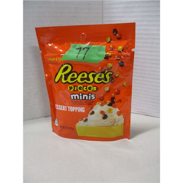 FREIGHT DAMAGE (AS IS):  REESES PIECES MINI DESSERT TOPPING (141G) - BAG