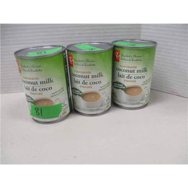 FREIGHT DAMAGE (AS IS):  COCONUT MILK (3 CANS X 400 ML)
