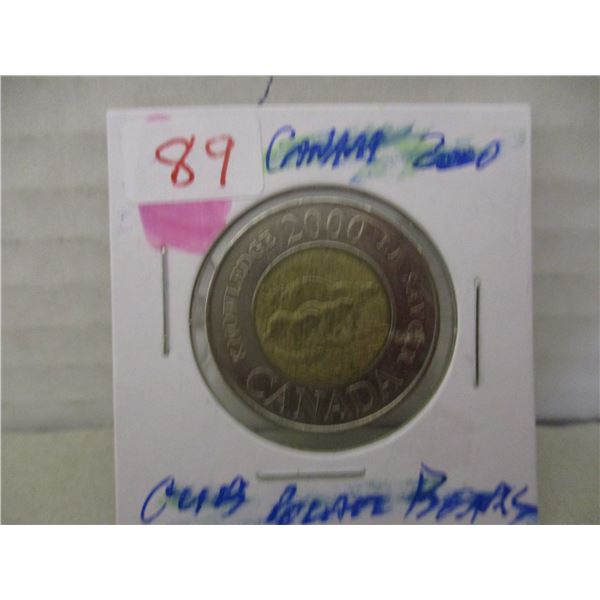 2000 THREE POLAR BEAR CUBS CANADA TOONIE