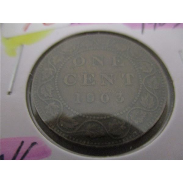 1903 KING EDWARD VII CANADA LARGE PENNY