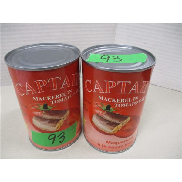 FREIGHT DAMAGE (AS IS):  MACKEREL IN TOMATO SAUCE (2 CANS X 425G)
