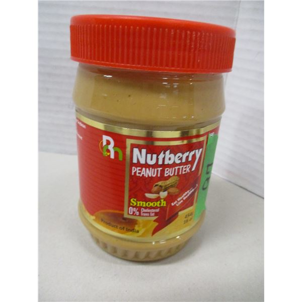 FREIGHT DAMAGE (AS IS):  NUTBERRY SMOOTH PEANUT BUTTER (454G) - JAR