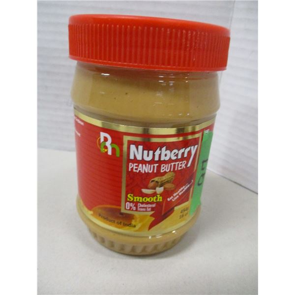FREIGHT DAMAGE (AS IS):  NUTBERRY SMOOTH PEANUT BUTTER (454G) - JAR