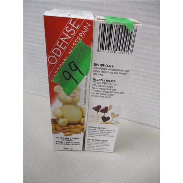 FREIGHT DAMAGE (AS IS):  MARZIPAN ALMOND CANDY DOUGH (2 TUBES X 200G)