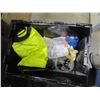 Image 1 : ESTATE:  BLACK FOLDING TOTE C/W MISC