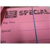 Image 3 : ESTATE:  PLASTIC TOTE WITH PAPER SIGNS