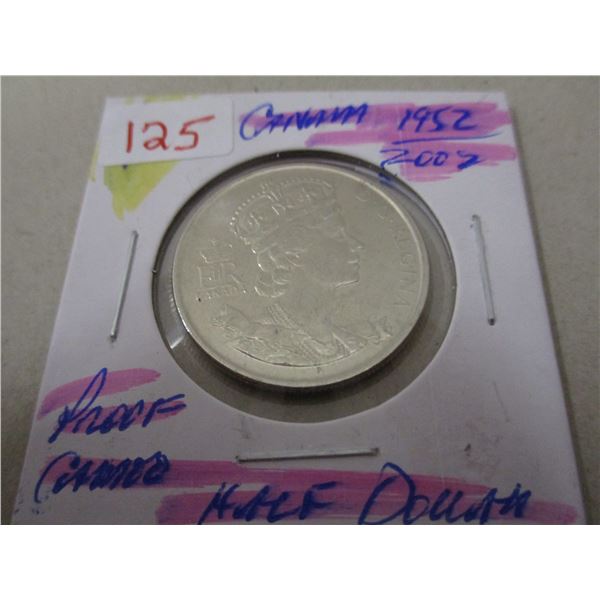 1952 - 2002 PROOF CAMEO HALF DOLLAR