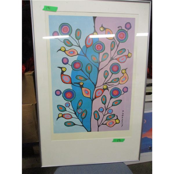 SEIZURE (AS IS):  FRAMED PICTURE OF BIRDS BY ANOCTCPN