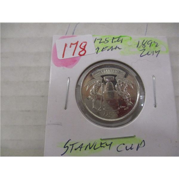1892 - 2017 (125 YEARS) STANLEY CUP PROOF QUARTER