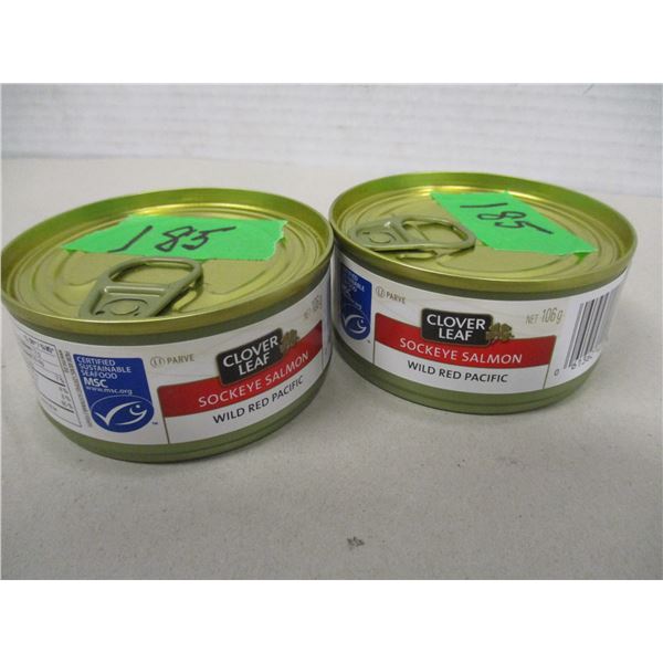 FREIGHT DAMAGE (AS IS):  PACIFIC WILD RED SALMON (2 CANS X 106G)