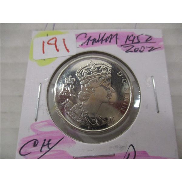 1952 - 2002 CH PROOF CANADA HALF DOLLAR