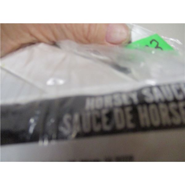 FREIGHT DAMAGE (AS IS):  ARBY'S HORSEY SAUCE (100 PACKAGES) - BAG