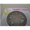 Image 1 : 1913 SCARCE KEY DATE CANADA SILVER HALF DOLLAR
