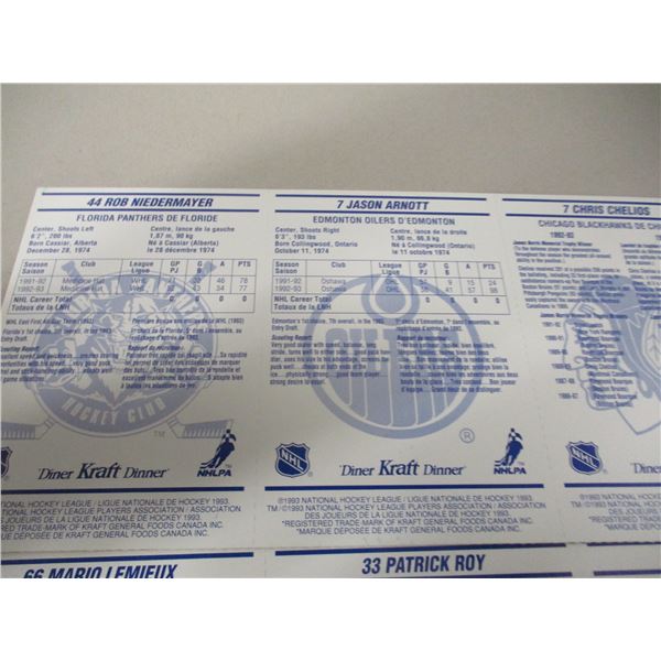 COLLECTABLE:  2 - NHL STAT COLLECTOR CARDS