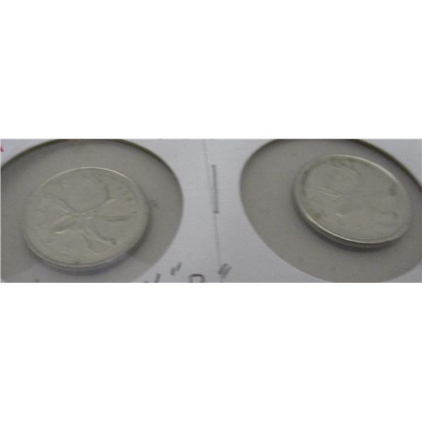 2001 CANADA QUARTER WITH LETTER "P" & NO "P" ON THE BACK SIDE