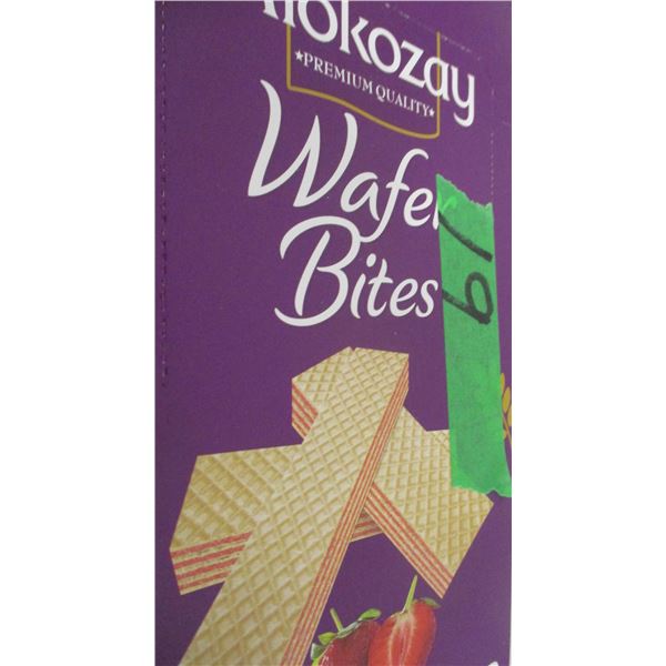 FREIGHT DAMAGE (AS IS):  BOX C/W STRAWBERRY FLAVOR WAFER BISCUITS
