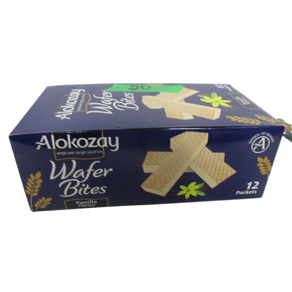 FREIGHT DAMAGE (AS IS):  BOX C/W VANILLA FLAVOR WAFER BISCUITS