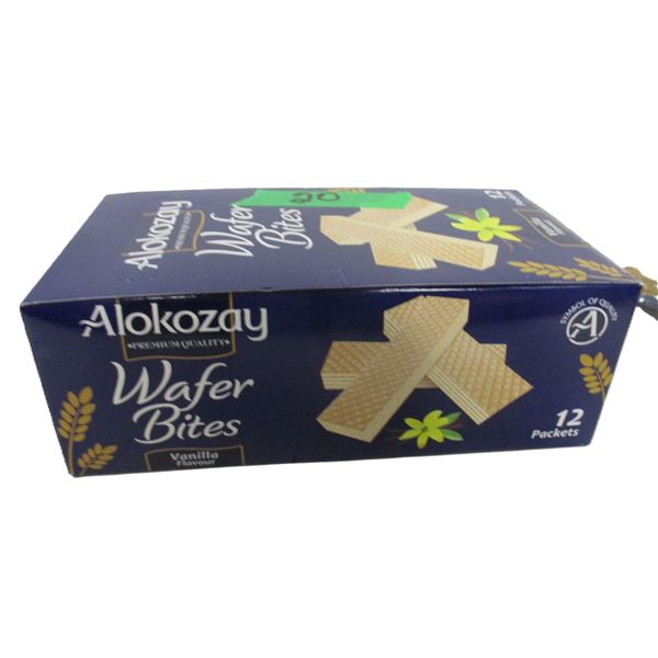 FREIGHT DAMAGE (AS IS):  BOX C/W VANILLA FLAVOR WAFER BISCUITS