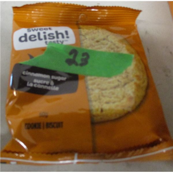 FREIGHT DAMAGE (AS IS):  BOX C/W APPROX. 12 CINNAMON COOKIES