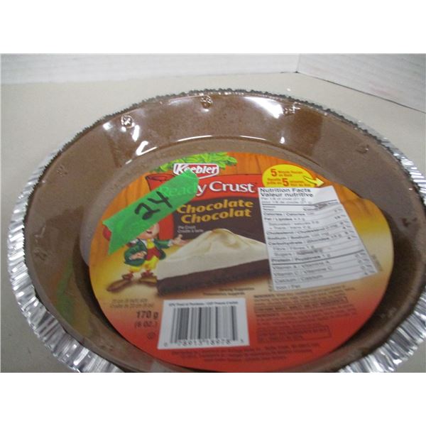 FREIGHT DAMAGE (AS IS):  CHOCOLATE READY 9" PIE CRUST
