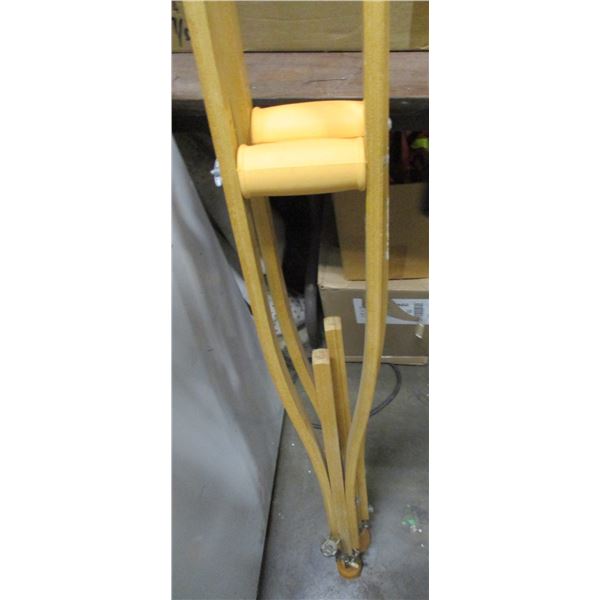 SEIZURE (AS IS):  PAIR OF CRUTCHES