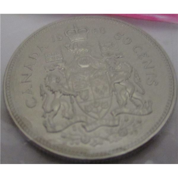 1968 PROOF MINT SEALED CANADA HALF DOLLAR