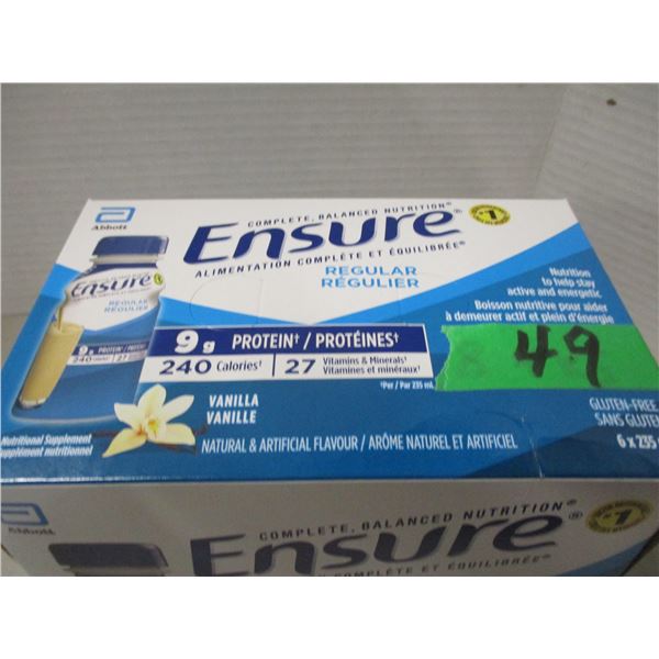 VANILLA REGULAR ENSURE (6 CANS X 235 ML) - BOX