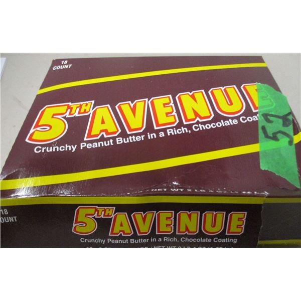 FREIGHT DAMAGE (AS IS):  FIFTH AVENUE CHOCOLATE BARS (18 X 56G) - BOX