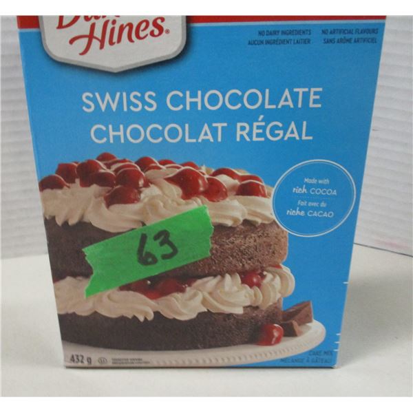 FREIGHT DAMAGE (AS IS):  DUNCAN HINES SWISS CHOCOLATE CAKE MIX (432G) - BOX