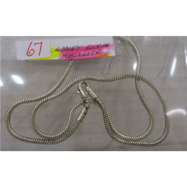 LADIES SILVER NECKLACE