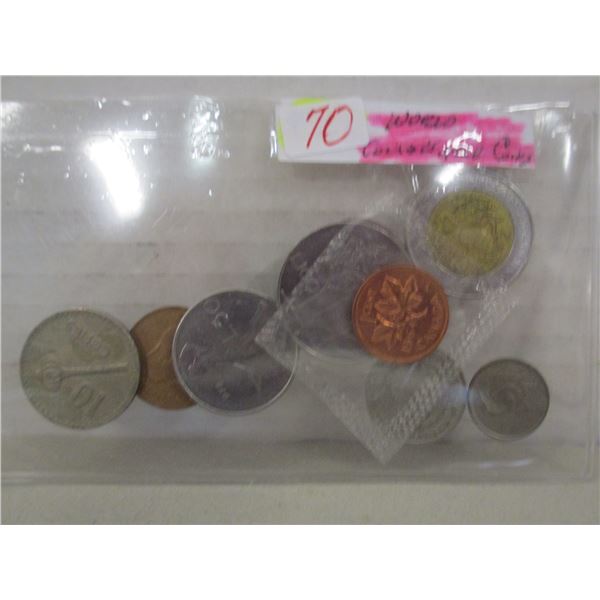 SLEEVE OF WORLD COLLECTABLE COINS