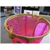 Image 2 : NEW:  ROUND VINYL HAMPER (APPROX. 19 X 19")