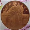 Image 1 : 1 OZ 999 FINE COPPER LIBERTY COIN