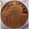 Image 2 : 1 OZ 999 FINE COPPER LIBERTY COIN
