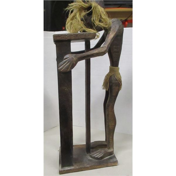 SEIZURE (AS IS):  STATUE OF OLD MAN CD HOLDER