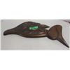 Image 1 : SEIZURE (AS IS):  WOODEN PLAQUE OF BIRD