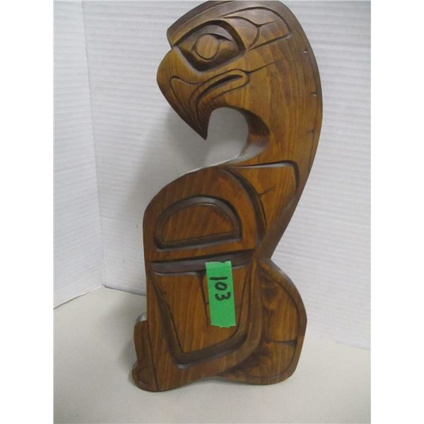 SEIZURE (AS IS):  WOOD WALL PLAQUE