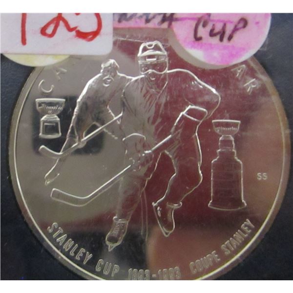 1983 PROOF CASED CANADA STANLEY CUP SILVER DOLLAR