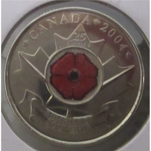 2004 - 2010 - 1945 WORLD WAR QUARTER POPPY SET