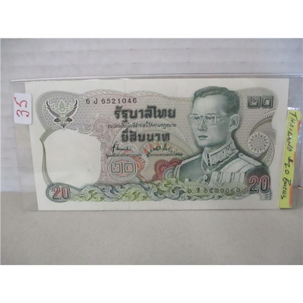 BANK OF THAILAND $20 BILL