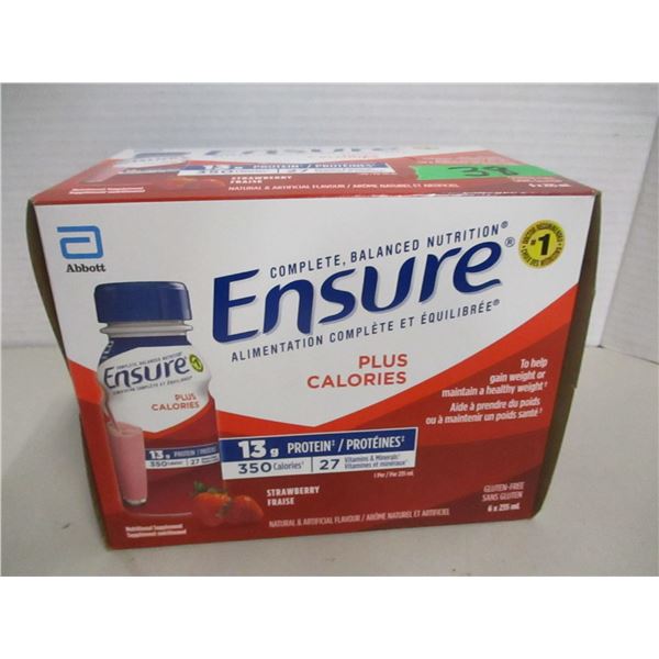 STRAWBERRY ENSURE PLUS (6 BOTTLES X 235 ML)